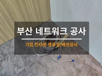 [부산] 동구 회사 기업인터넷 공사 / 회사 배선공사 / 기업 인터넷 랜포설공사 사진 1